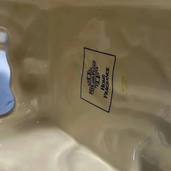 Vintage Coastal Ceramic Seaweed & Coral Design Set Seashell Dish & Tissue Holder - Picture 7 of 17